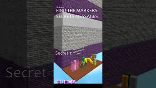 Roblox: Secrets Messages in the Find the Markers Adventure!🤫