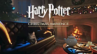 Ravenclaw ◈ Christmas Night at Hogwarts 🎄 Harry Potter inspired Holiday Ambience & Soft Music