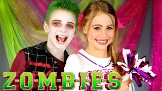 Disney ZOMBIES Addison and Zed Makeup and Costumes