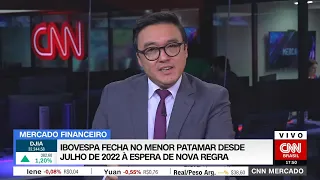 CNN MERCADO: Ibovespa fecha no menor patamar desde julho de 2022 à espera de nova regra | 20/03/2023