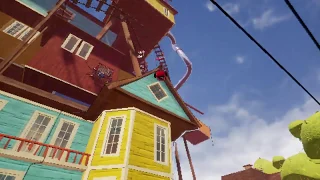 Hello neighbor weird flying glitch!