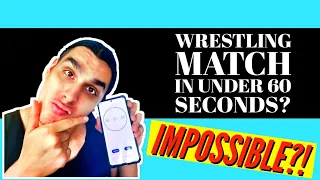 How Fast Can I Put a Pro Wrestling Match Together? EPIC 60 SECOND RACE!!