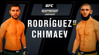 EA Sports UFC 4 Gameplay Khamzat Chimaev vs Yair Rodriguez