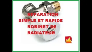 Comment réparer un robinet simple de radiateur qui fuit ?