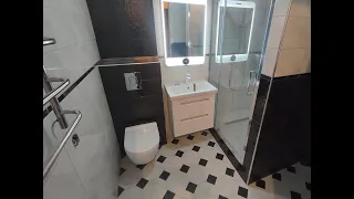 DIY brick shower cubicle