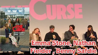 Emma Stone in 'THE CURSE' Writer/Director Nathan Fielder Benny Safdie at NYC screening
