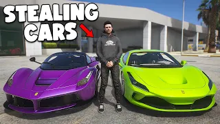 Robbing Entire Ferrari Dealership in GTA 5 RP..