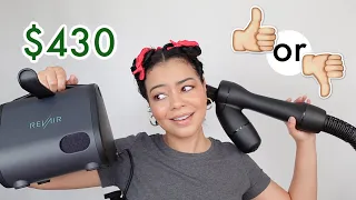 NEW REVAIR REVERSE HAIR DRYER ON CURLY HAIR - BETTER THAN ORIGINAL?