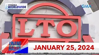 Unang Balita sa Unang Hirit: JANUARY 25, 2024 [HD]