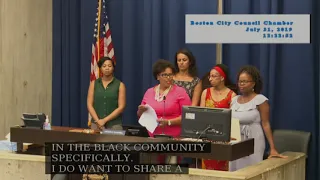 Boston City Council Meeting on July 31, 2019