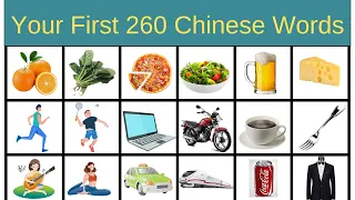 Learn Chinese Basic Words with Pictures for Beginners Mandarin Daily Vocabulary HSK 1 HSK 2