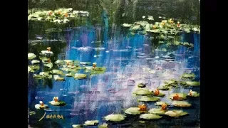 Malen wie die großen Künstler: Monet´s Seerosenteich (Teil 1/2) | Acryl malen | Tutorial