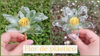 How to make a flower from plastic bottle