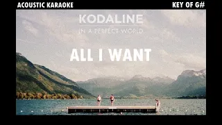 Kodaline - All I Want - LOWER Key (Orchestra Version) Acoustic Karaoke