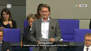 Minister Scheuer zur Pkw-Maut in den Bundestag zitiert