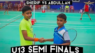 Sherif vs Abdullah | Open To All Kid's Badminton Tournament 2022 | U13 Semi Finals | ARC