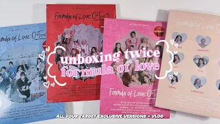 unboxing twice "formula of love" albums + shopping vlog ☁ all 4 target exclusive versions !