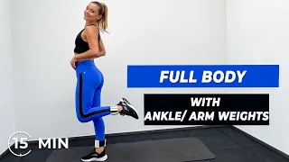 15 MIN full body workout with weight cuffs | Evelyn