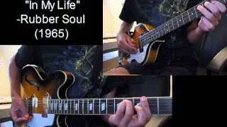 The Beatles - In My Life - guitar/bass cover