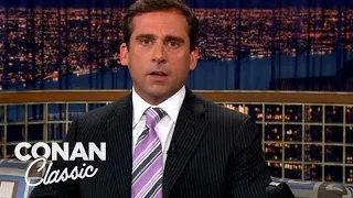 Steve Carell’s Impression Of A Joyless Laughing Guy | Late Night with Conan O’Brien