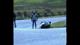 Bruce Anstey crashing  'ulster grand prix' 'ugp'  hairpin