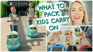 WHAT TO PACK:  KIDS CARRY ON   |  SHORT HAUL EDITION