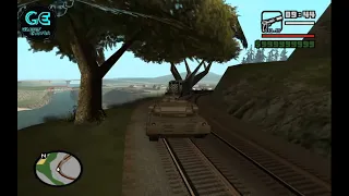 Train Versus Tank in GTA San Andreas