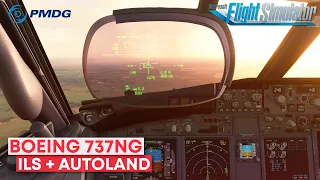 Заход по ILS и Autoland на Boeing 737NG в Microsoft Flight Simulator