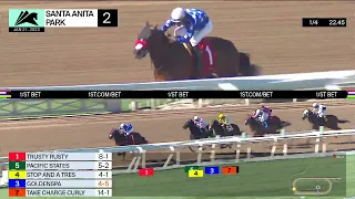 Goldenspa wins Race 2 on Saturday, January 21 at Santa Anita Park