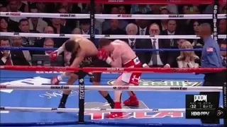 AMIR KHAN KNOCKED OUT COLD IN THE 6TH ROUND BY CANELO