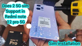 Redmi note 12 Pro 5G ; How to install 2 Sim & (Sd Card ? ) on Xioami Note 12 Pro 5g