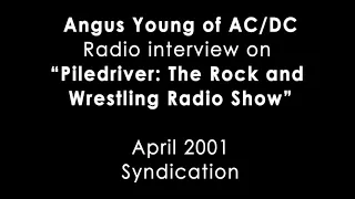 Angus Young of AC/DC - April 2001 Interview