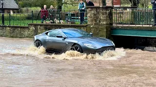 WOULD YOU RISK TAKING YOUR ASTON MARTIN DB11 THROUGH A FLOOD?! | kenilworth Ford Flood | part 1