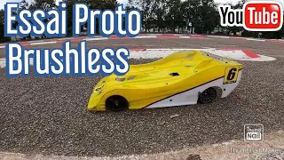 ⚡️ESSAIS PROTOTYPE 1/8 PISTE CLASSIQUE BRUSHLESS 2S - CHASSIS EPOXY 3MM - PLASTIQUE WRC ⚡️