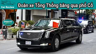 Tổng Thống Mỹ ngồi Quái Thú Cadillac One dạo một vòng phố trung tâm Hà Nội trước khi ra sân bay