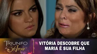 Triunfo do Amor - Vitória descobre que Maria Desamparada é sua filha