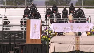 Friend and colleague of fallen NMSP officer gives Eulogy