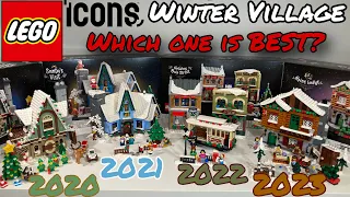 LEGO Icons Winter Village: Elf Clubhouse vs Santa’s Visit vs Holiday Main Street vs Alpine Lodge