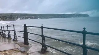 Storm Ciaran aftermath in Swanage, Dorset