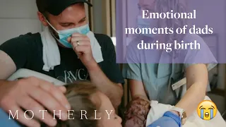 Emotional moments of dads during birth