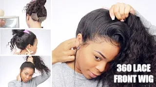 Showing & SECURING the back of a 360 LACE Front  WIG| WOWAFRICAN