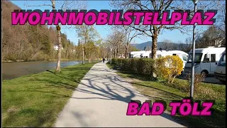 Super Wohnmobilstellplatz  Bad Tölz  Wolfratshausen  An der Isarpromenade