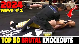 Top 50 Brutal Knockouts in MAY 2024 #1 (MMA•Muay Thai•Kickboxing•Boxing)