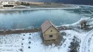 Долина та р. Дністер з висоти пташиного польоту