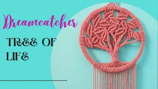 LEARN TO MAKE MACRAME DREAMCATCHER//// TREE OF LIFE //// DIY DREAMCATCHER