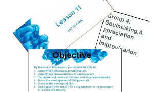ART APPRECIATION REPORTING|GROUP 4 LESSON 10|11