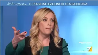 Meloni: 'Non la penso come Berlusconi ma come Giorgia Meloni, basta con queste domande!'