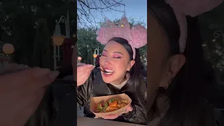 Trying the Korean food in Disneyland