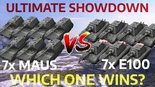 7x MAUS vs 7x E100 (ULTIMATE SHOWDOWN) - Who is Better? | WOT BLITZ