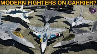 Can F-22, F-35, J-20, Su-57, Gripen, Typhoon, Rafale B Or YF-12A Operate From Carriers? | DCS